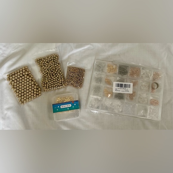 Lot of Gold Jewelry Making Beads and Earring Kit - $35 VALUE - Music Notes - Picture 3 of 16